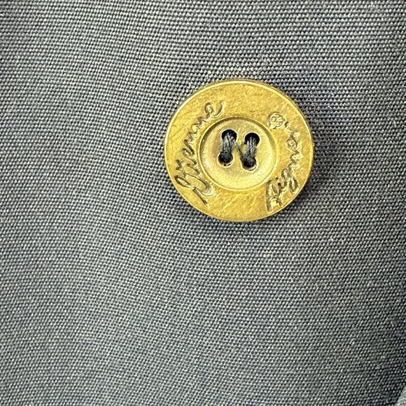 Etienne Aigner Blazer Jacket Women's Sz 10 Navy Blue Double Breasted Old Money - Picture 4 of 12